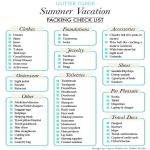 template topic preview image Summer vacation pack list