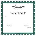 template topic preview image Printable Award Certificate