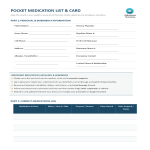 Printable Pocket Medication List gratis en premium templates