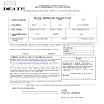 Fillable Death Certificate gratis en premium templates