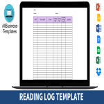 Reading Log gratis en premium templates