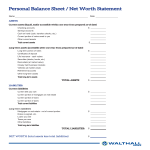 template topic preview image Personal Net Worth Statement Sheet