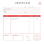 image AIRBNB Rental Invoice template