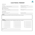 Club Itinerary gratis en premium templates