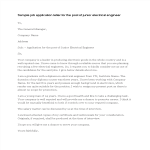 template topic preview image Electrical Engineer Job Application Letter