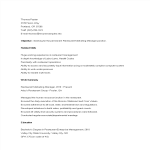 template topic preview image Sample Restaurant Marketing Resume