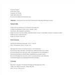 Sample Restaurant Marketing Resume gratis en premium templates