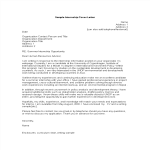 Internship Cover Letter gratis en premium templates