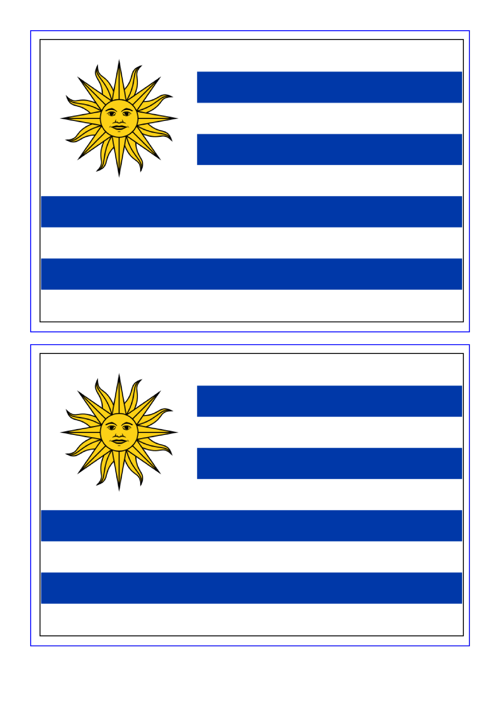 Uruguay Flag gratis en premium templates