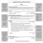 template topic preview image Standard Chronological Resume Format