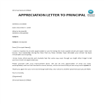 Thank You Letter To Teacher From Principal gratis en premium templates