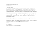 Employee Absence Warning Letter gratis en premium templates