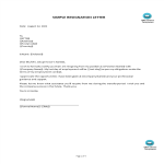 Formal Resignation Letter Senior Administration Officer gratis en premium templates