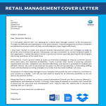 Retail Management Application Letter gratis en premium templates