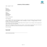 template topic preview image Cover Letter Sample