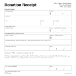 Non Profit Donation Receipt gratis en premium templates