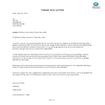 Sample Before Internship Thank You Letter gratis en premium templates