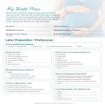 Baby Birth Plan gratis en premium templates