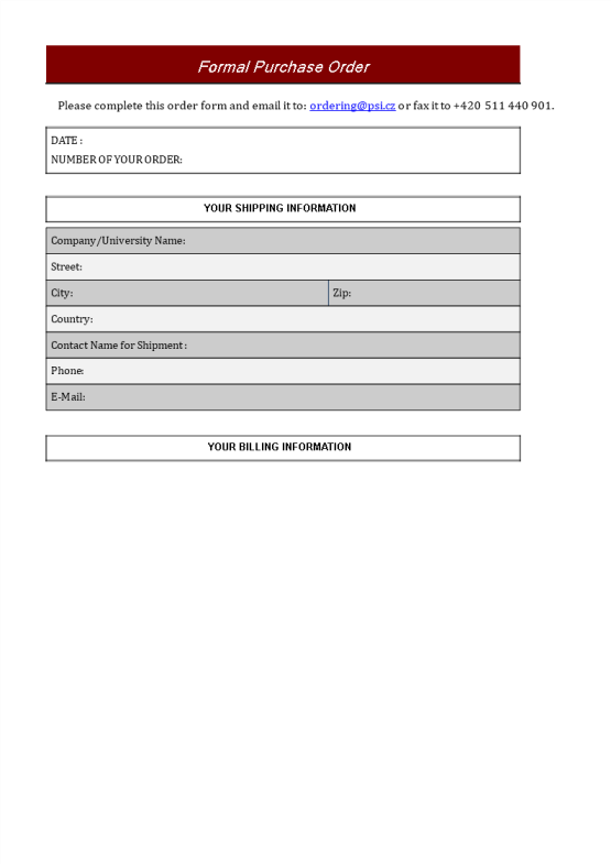 template topic preview image Price Description of Formal Purchase Order