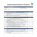 Server Maintenance Security Checklist gratis en premium templates