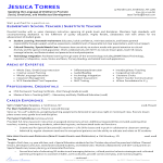 Elementary School Teacher CV template gratis en premium templates