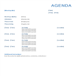 Formal Meeting Agenda template gratis en premium templates