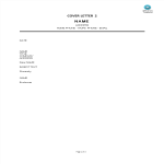 template preview imageChronological Style Cover Letter