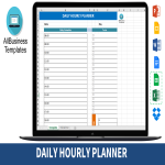 Daily Hourly Planner gratis en premium templates