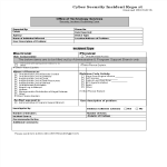 Cyber Security Incident Report template gratis en premium templates