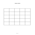 Printable Bingo Card gratis en premium templates