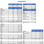 image Family Budget Spreadsheet USD