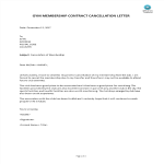 template topic preview image Gym Membership Contract Cancellation Letter