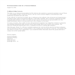 Personal Assistant Recommendation Letter gratis en premium templates