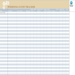 Wedding Guest Tracker gratis en premium templates