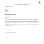 template topic preview image Continuance Of Support Letter
