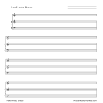 Blank Piano Sheet Music gratis en premium templates