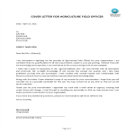 Agricultural Cover Letter gratis en premium templates