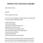 CCPA Response Letter to Unsuccessful Subscriber gratis en premium templates