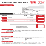 Super Saver Sales Order Form Sample gratis en premium templates