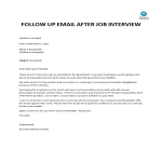 template topic preview image Follow Up Thank You Letter After Interview