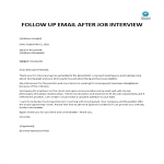 Follow Up Thank You Letter After Interview gratis en premium templates