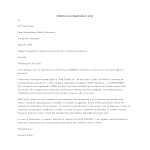 Vehicle Loan Application Letter gratis en premium templates