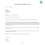 Late Interest Payment Letter gratis en premium templates