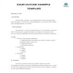 Essay Outline sample gratis en premium templates