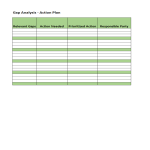 Gap Analysis worksheet gratis en premium templates