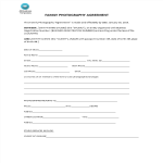 Family Photography Agreement template gratis en premium templates