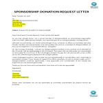 Sample Donation Request Letter gratis en premium templates