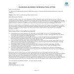 template topic preview image Cleaning Business Introduction Letters examples