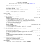 template topic preview image Professional Resume For Teaching