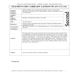 Elementary Library Lesson Plan gratis en premium templates